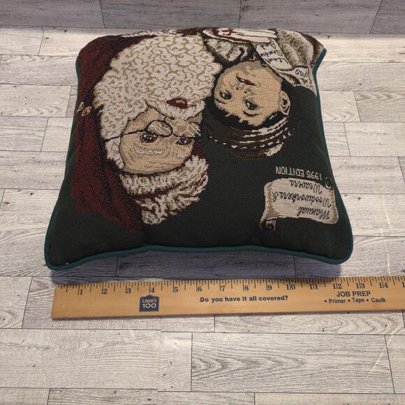 Manual Woodworkers & Weavers 1995 Collector Christmas Edition Pillow 12" X 11" - Picture 4 of 7